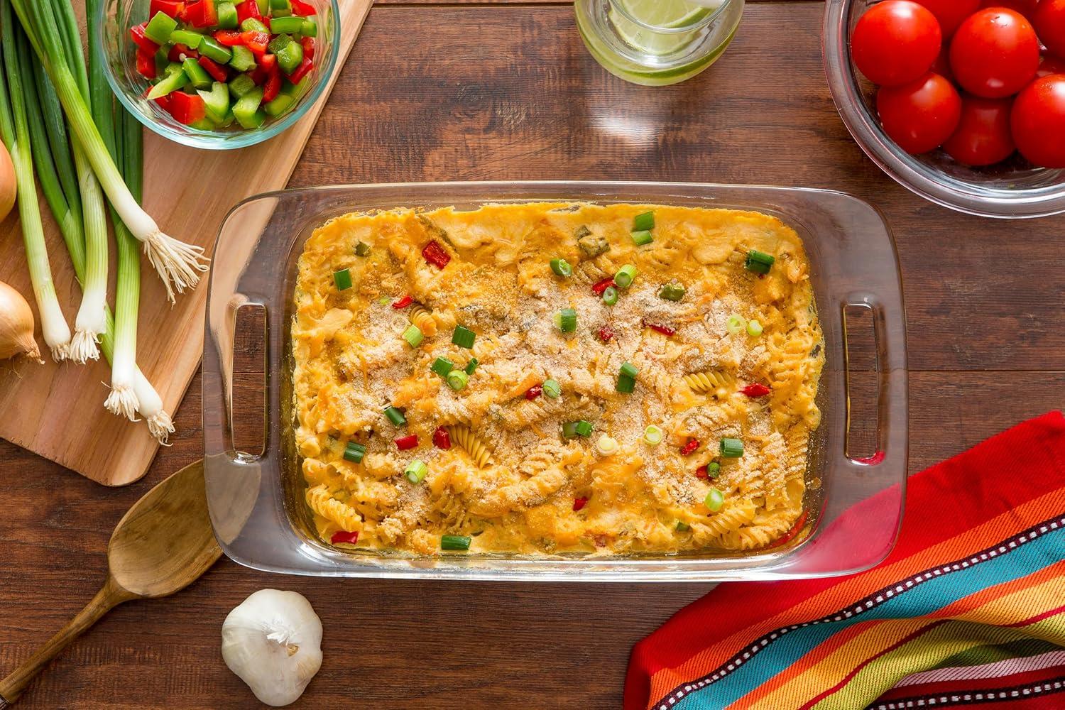 Pyrex Basics 3 QT Glass Baking Dish With Plastic Lid, Casserole Dish ...